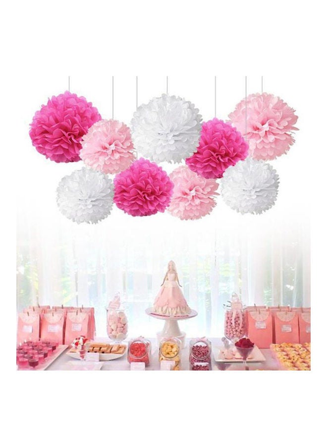 Generic - 9-Piece Party Paper Flowers - Image 1