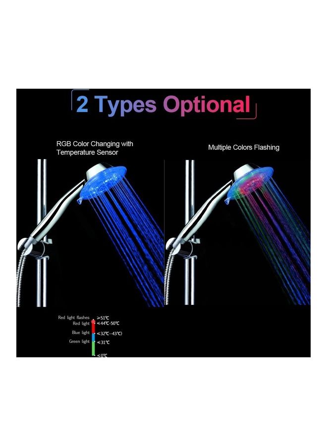 دش يدوي بإضاءة LED . متعدد الألوان - Image 5