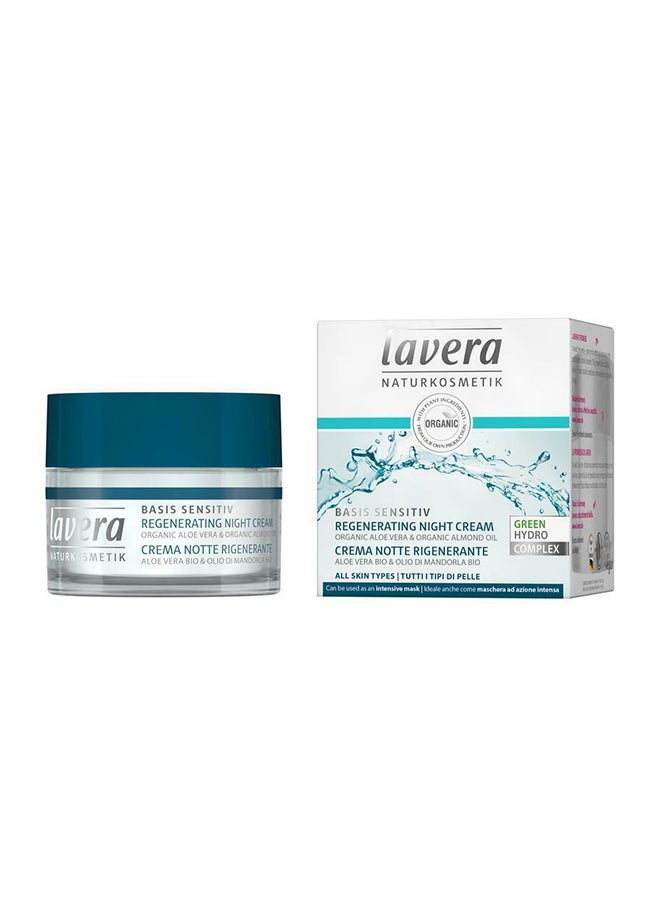 lavera - Basis Regenerating Night Cream Multicolour 50ml - Image 1