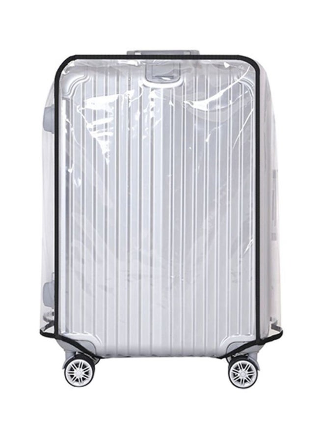 Generic Dustproof Luggage Protective Cover Clear/Black  - Image 1