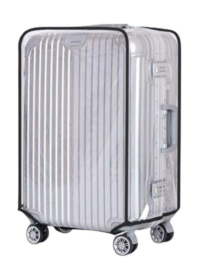 Generic Dustproof Luggage Protective Cover Clear/Black  - Image 2