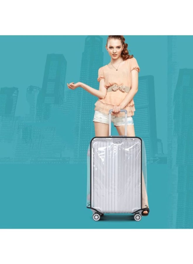 Generic Dustproof Luggage Protective Cover Clear/Black  - Image 4