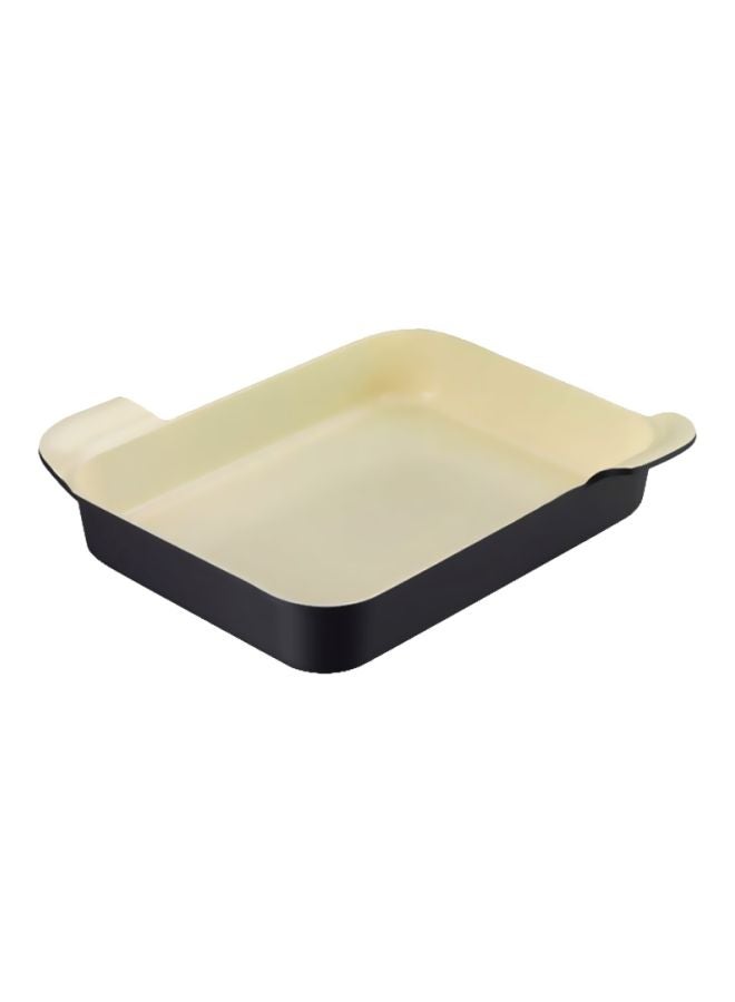 Korkmaz - Natura Oven Tray Beige/Black 39x6.5x29cm - Image 1
