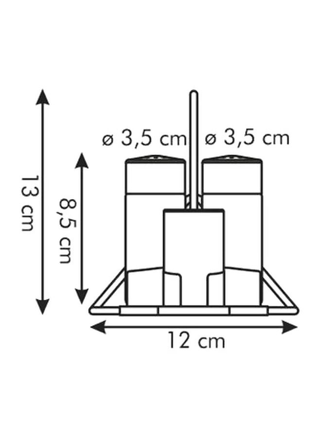 tescoma Salt, Pepper, Toothpick and Napkin Set Silver/Clear 14x10.1x12.7cm - Image 2
