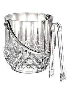 Royalford Ice Bucket With Tong Clear 1.2Liters  - Image 1