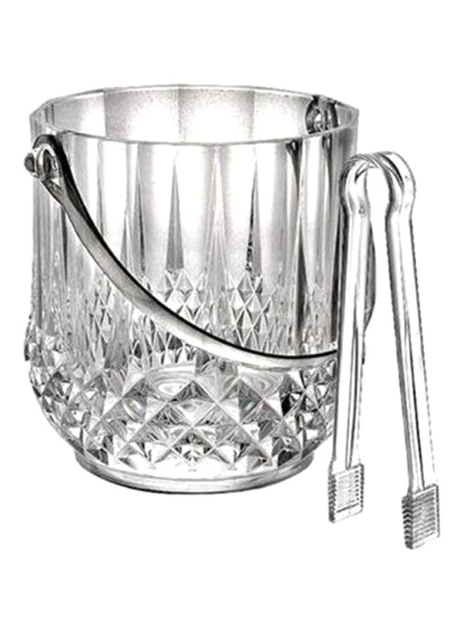 Royalford Ice Bucket With Tong Clear 1.2Liters  - Image 1