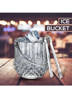 Royalford Ice Bucket With Tong Clear 1.2Liters  - Image 2