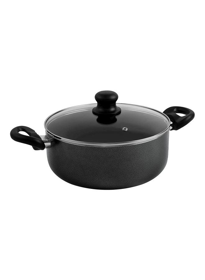 Royalford 7-Piece Cookware Set Black/Clear 8kg - Image 4