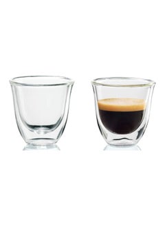 De'Longhi Espresso 2 Double Wall Thermo Clear 2x60ml  - Image 3