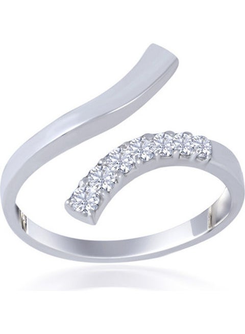 Popley 18 Karat Italian White Gold Diamond Ring Best