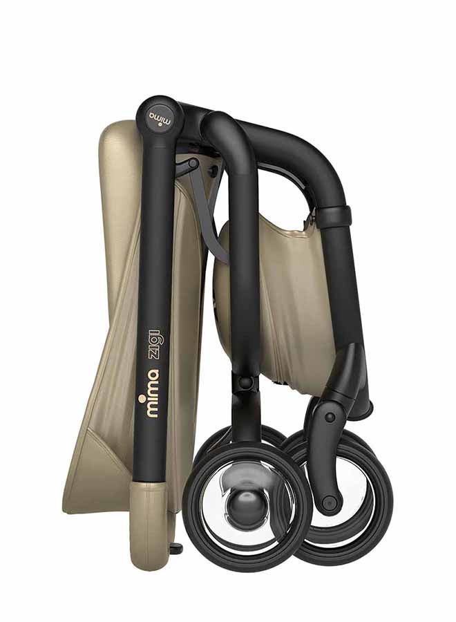 mima - Zigi 2G Stroller With Rain Cover - Champagne Gold - Image 1