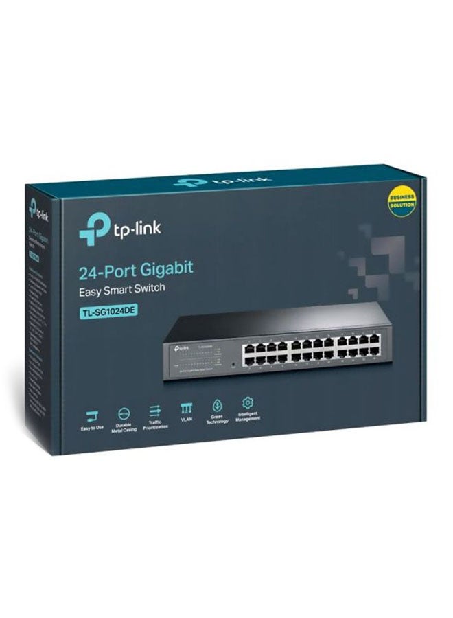 TP-LINK - 24 Port Gigabit Easy Smart Switch Black - Image 1