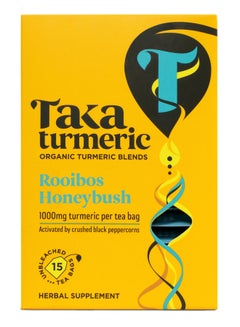 Organic Turmeric Blends Rooibos Honeybush 15 Tea Bags United Kingdom 33grams