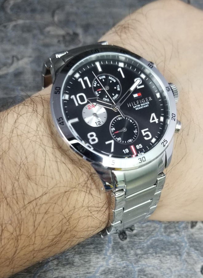 TOMMY HILFIGER - Men's Stainless Steel Chronograph Wrist Watch 1791141 - Image 1