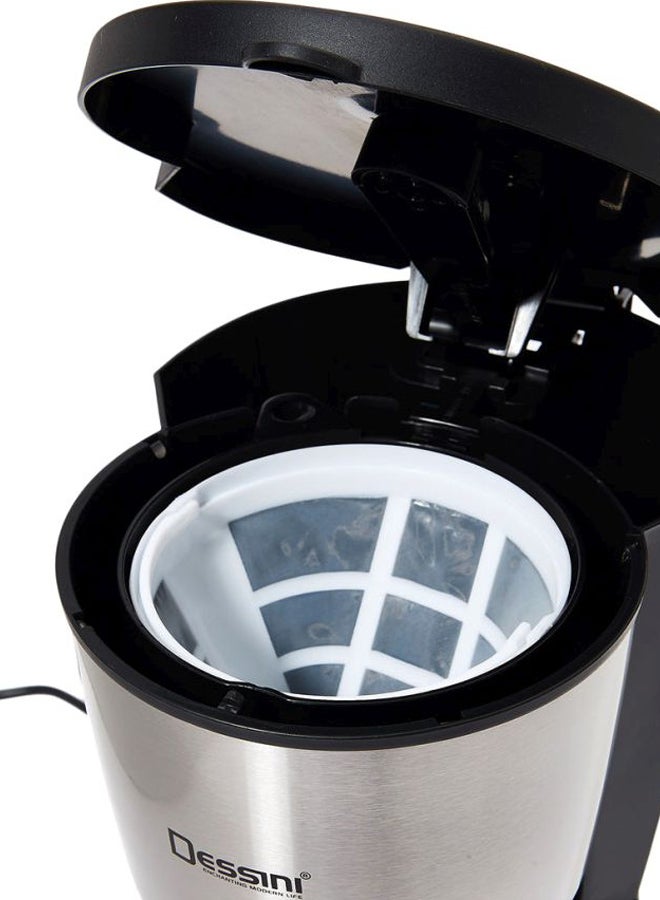 ديسيني ماكينة صنع القهوة الكهربائية 1.5 L 1000 W 777 أسود/ فضي/ شفاف - Image 4