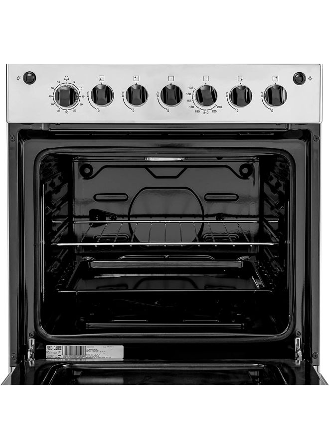 Freestanding Gas Cooker FNGJ60JGUC Silver/Black