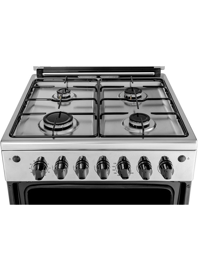 Freestanding Gas Cooker FNGJ60JGUC Silver/Black