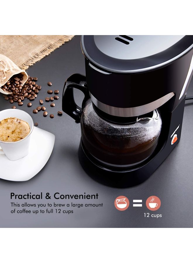 جيباس - ماكينة صنع القهوة 850 W GCM6103 أسود/شفاف - Image 1