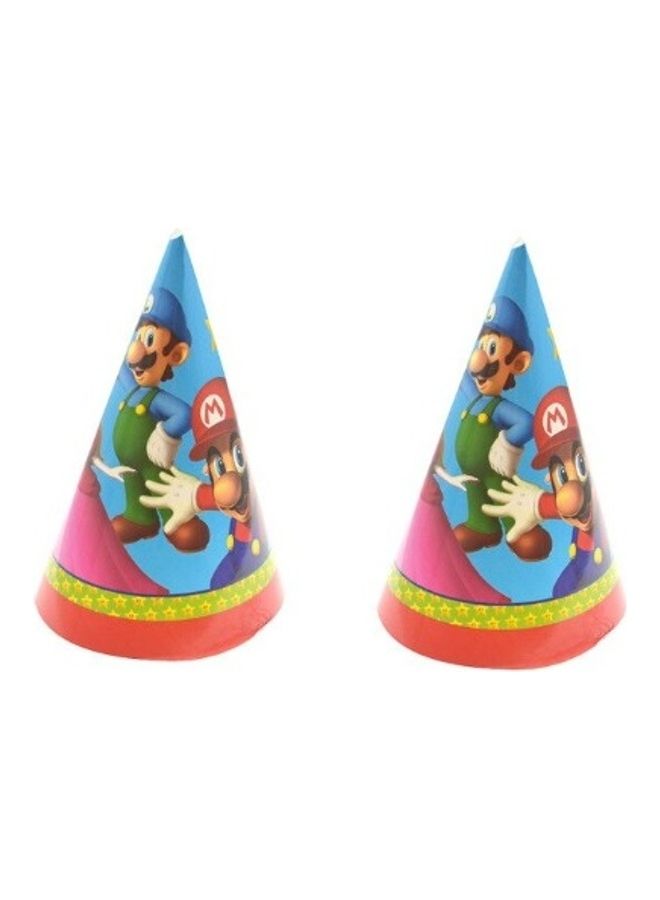 Tamona 6 Piece Super Mario Birthday Hats Set