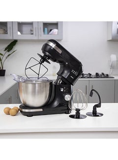 Powerful 3-in-1 Stand Mixer with 5L Stainless Steel Bowl, 7 Adjustable Speeds, and Whisk, Dough Hook & Beater GSM43013 Black/Silver - v1621235021/N21684016A_7