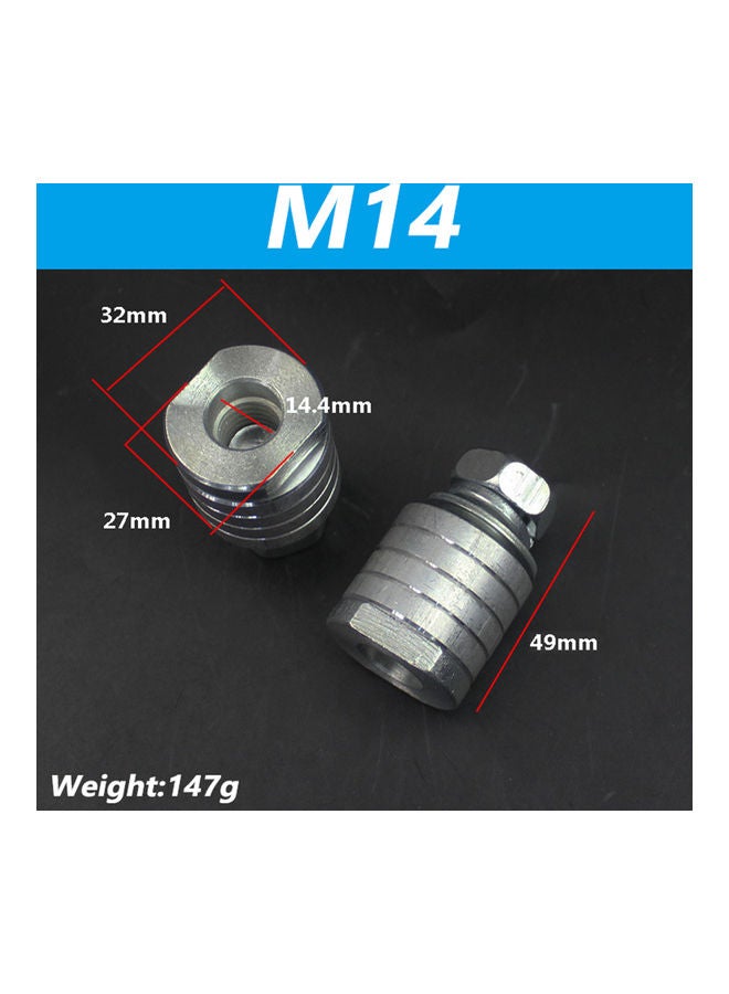 Generic - M14 Angle Grinder To Grooving Machine Adapter Set Silver - Image 1