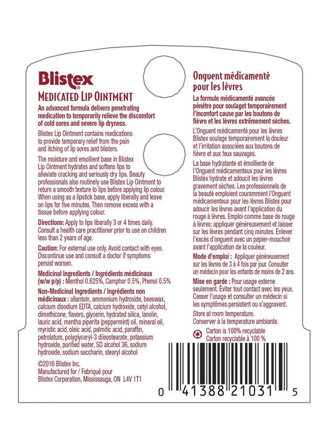 Blistex Medicated Lip Ointment 6grams  - Image 4