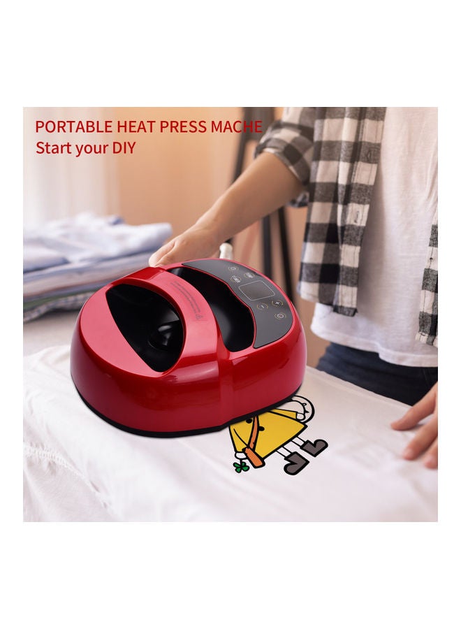 Generic - T-Shirt Printing Press Printer Machine Red/Black - Image 1