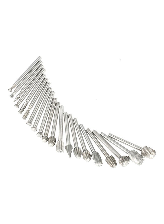 طَقم 20 شوكة دوارة تعمل بالتحكم الرقمي بالكمبيوتر فضي - Image 3