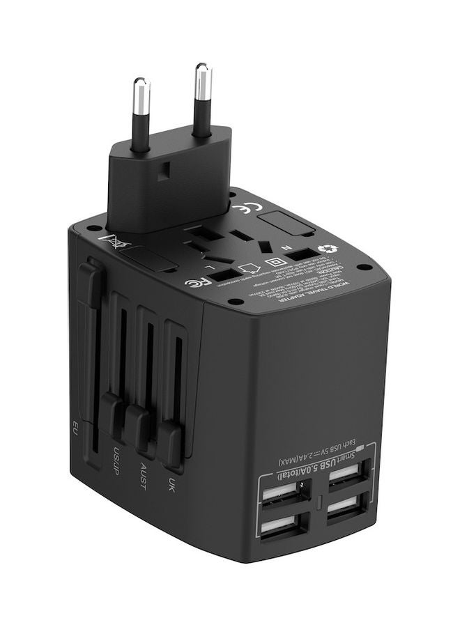 budi - Global Travel Charger Black - Image 1