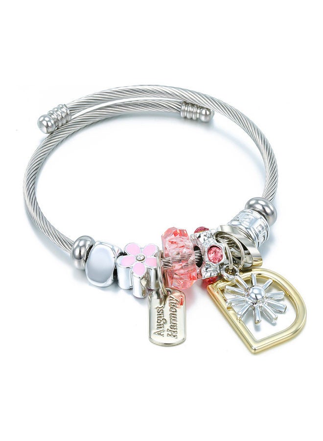 Rose Crystal Hangtag Fashion DIY Bracelet  - Image 1