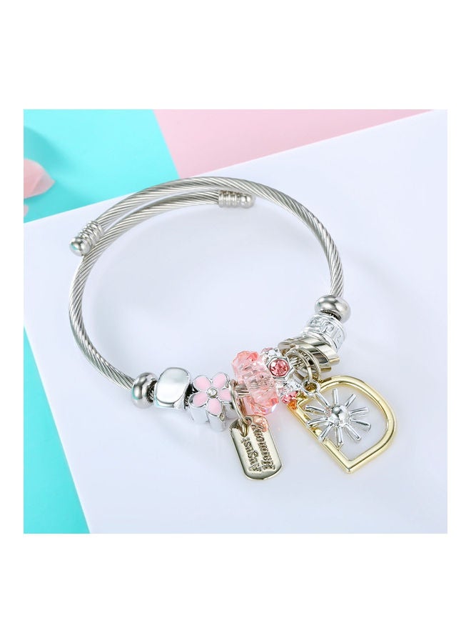 Rose Crystal Hangtag Fashion DIY Bracelet  - Image 2