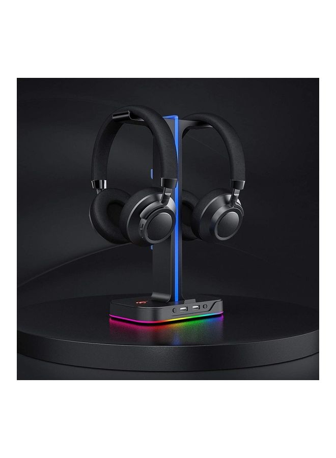 havit - Rgb Headset Stand With Dual Hanger & 2 Usb Ports - Image 1