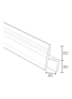 Genetic Shower Door Side Seal Strip Clear 2meter  - Image 3