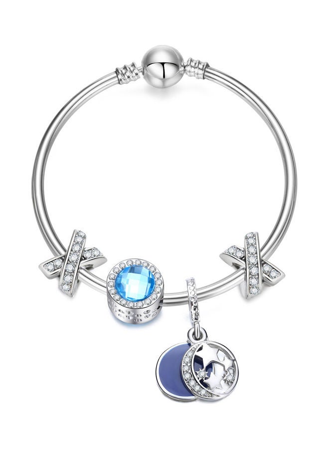 Ocean Heart Style Hard Bangle Bracelet  - Image 1