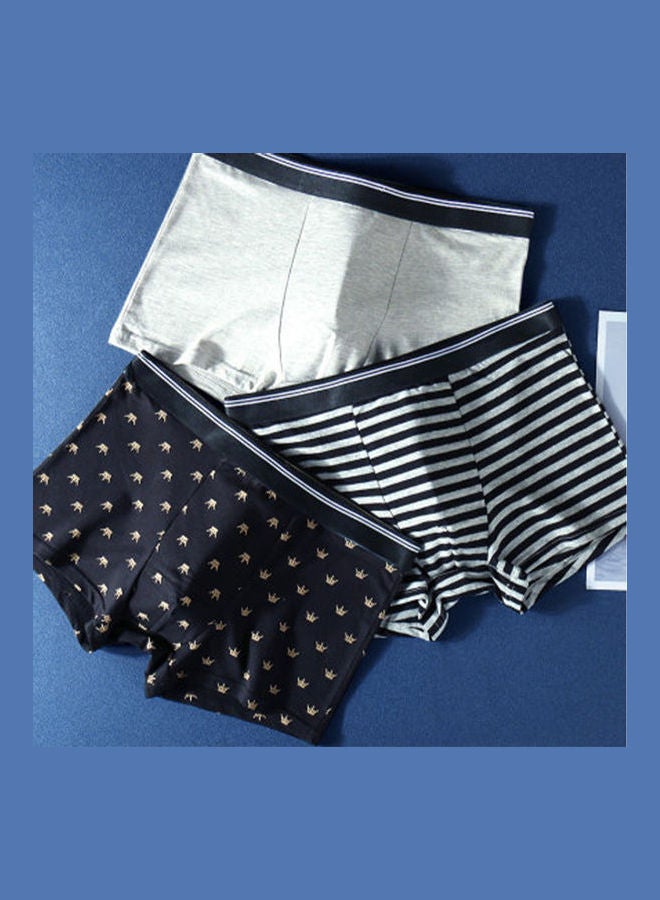 3 Pack Of Comfortable Briefs Black/Grey/White  - Image 2
