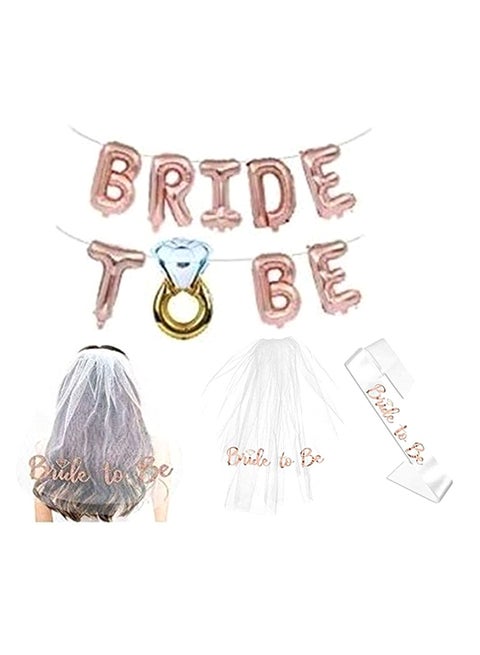 Bride To Be Sash And Veil Set