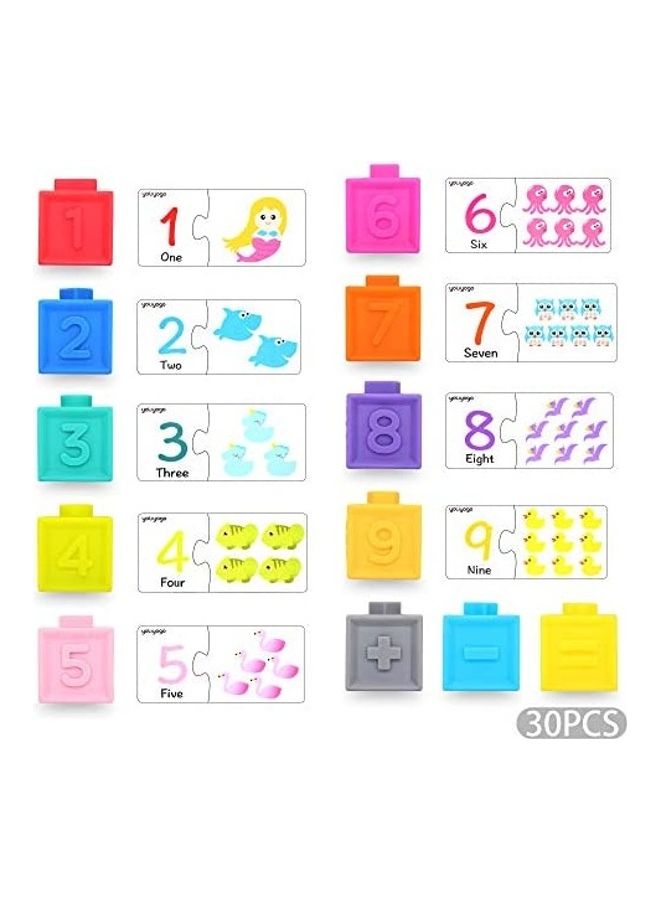 30-Piece Stacking Building Blocks Toy Kids  - Image 3