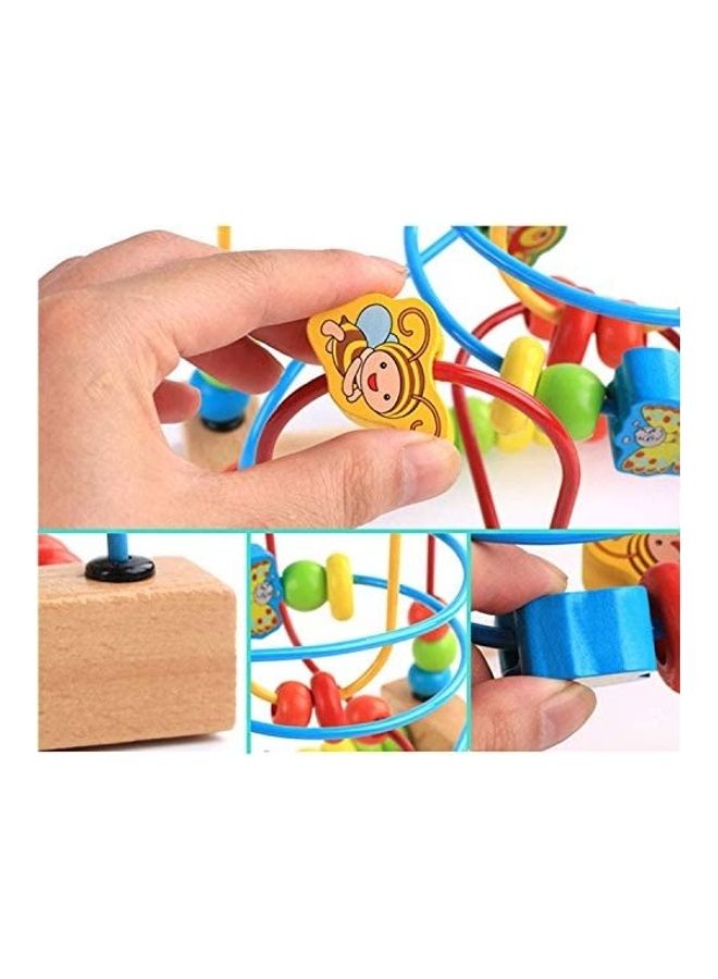 Wooden Slide Bead Maze Colourful Toddler Toy - Image 2