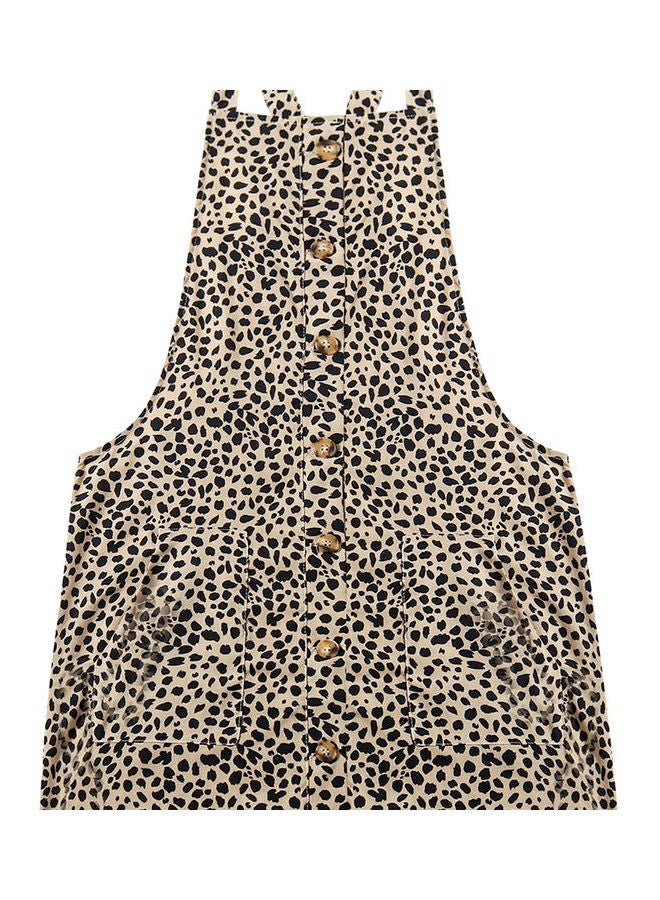 Printed Casual Skirt Beige/Black  - Image 1
