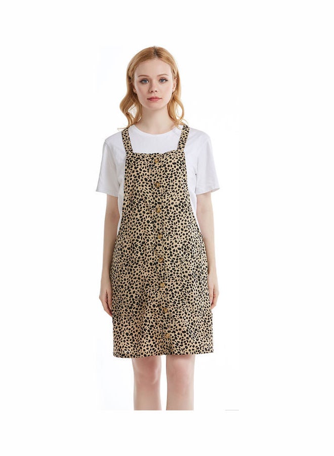 Printed Casual Skirt Beige/Black  - Image 2