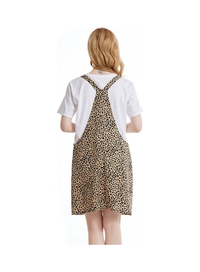 Printed Casual Skirt Beige/Black  - Image 3