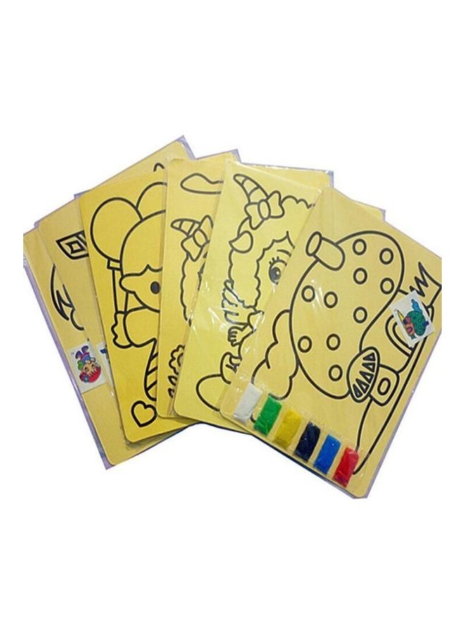 砂絵　UAE アーテック 砂絵セットA4 ミニジョウゴ付 1090 1セット(6枚