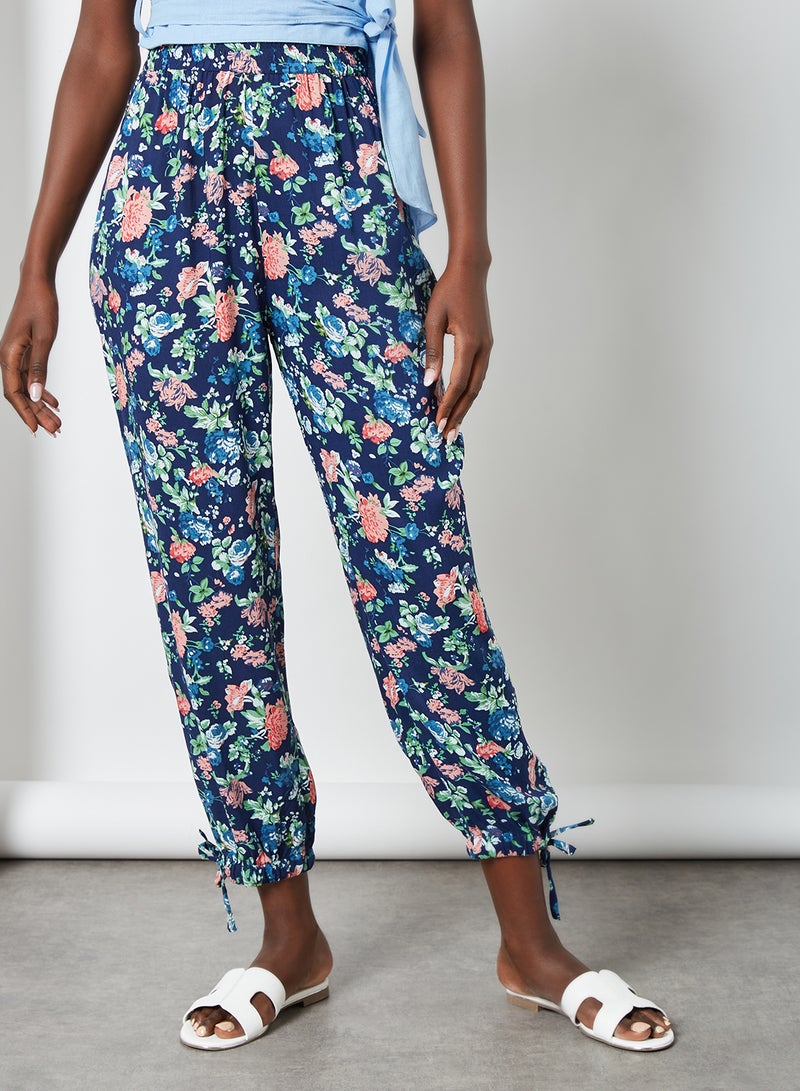 trendyol - Ruffle Detail Crop Top Blue - Image 1