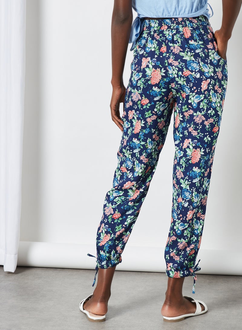 trendyol - Ruffle Detail Crop Top Blue - Image 1