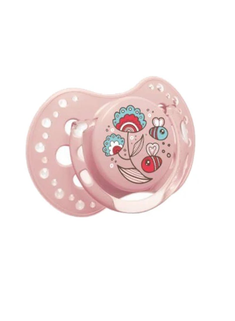 lovi 2-Piece Folky Girl Silicone Dynamic Soother 0-3 Months 22 841  - Image 4