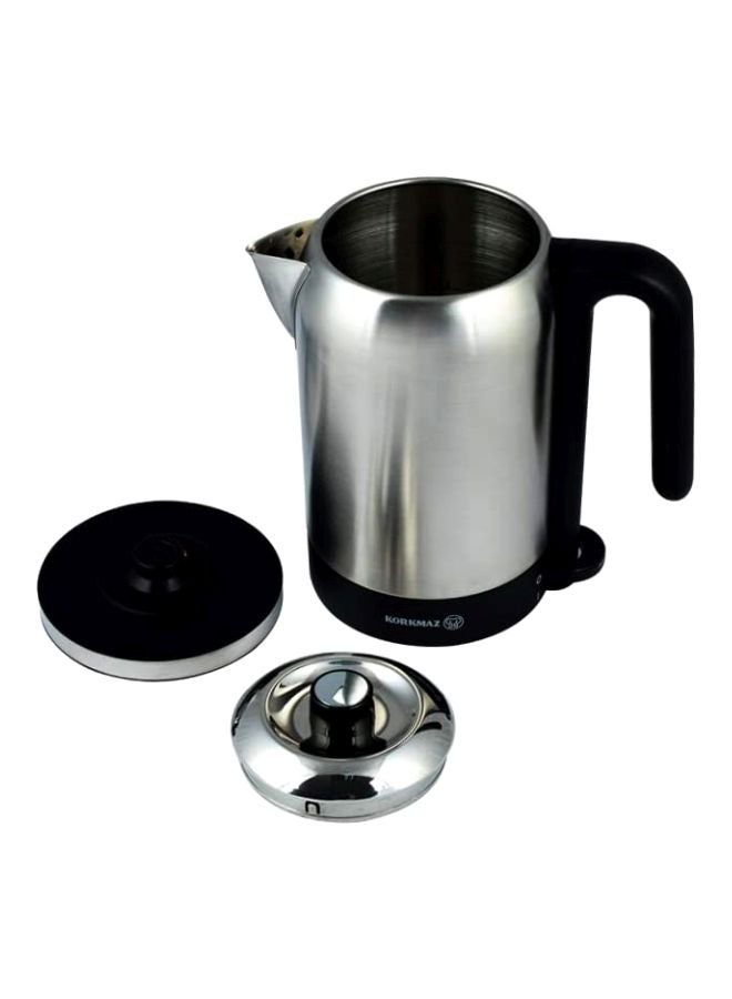 Korkmaz Tria Electric Kettle 1.6 L 1960 W A473 Silver/Black - Image 3
