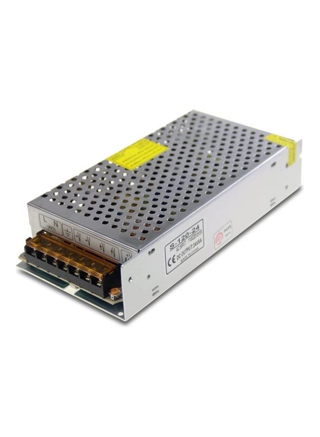 TOMVISION - 24V 10A 240W SMPS AC to DC Switching Mode Power Supply Silver - Image 1