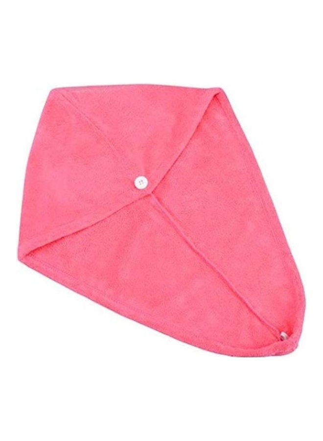 Generic Microfiber Hair Drying Towel Pink 10inch