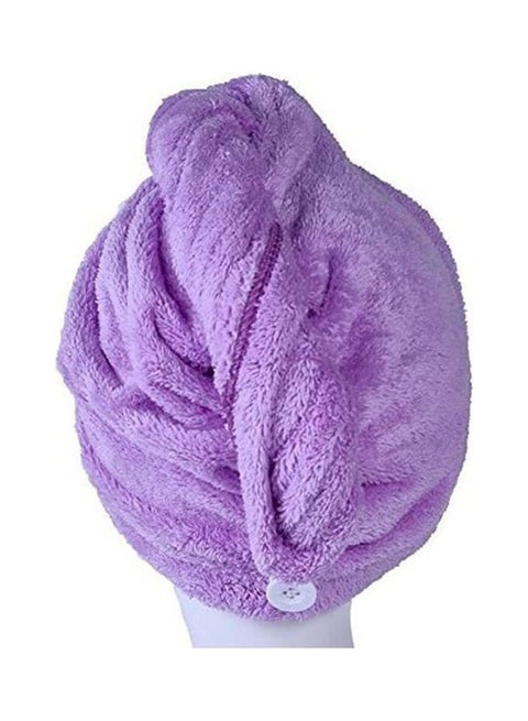 Ultra Absorbent Hair Drying Towel Purple