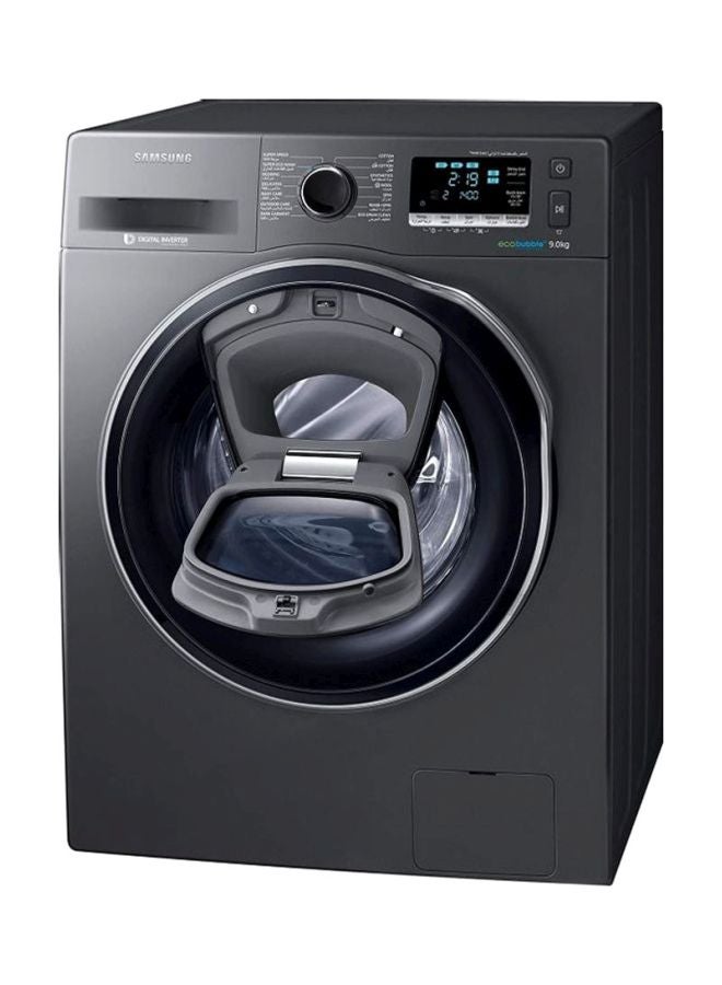 Samsung - 9 Kg Front Load Washing Machine With AI Control, 1400 RPM With Ecobubble Technology, 15 Quick Wash WW90T554DAN Dark Grey/Black - Image 1